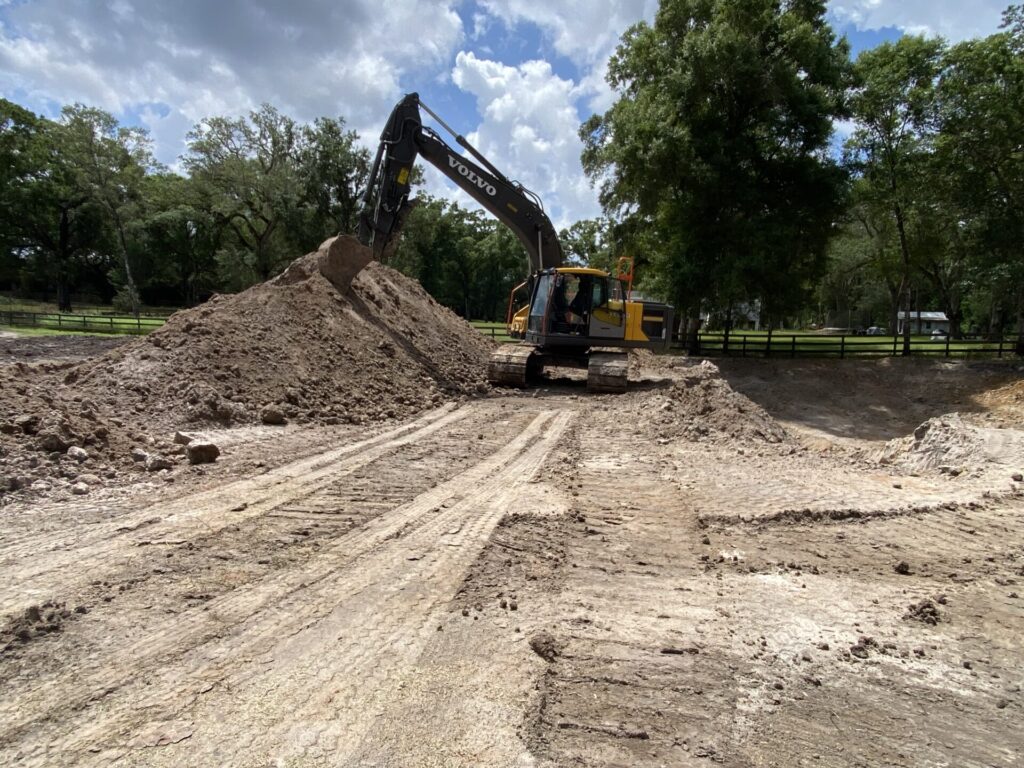Land excavation & grading & retention pond | Bush Hog Gone Wild