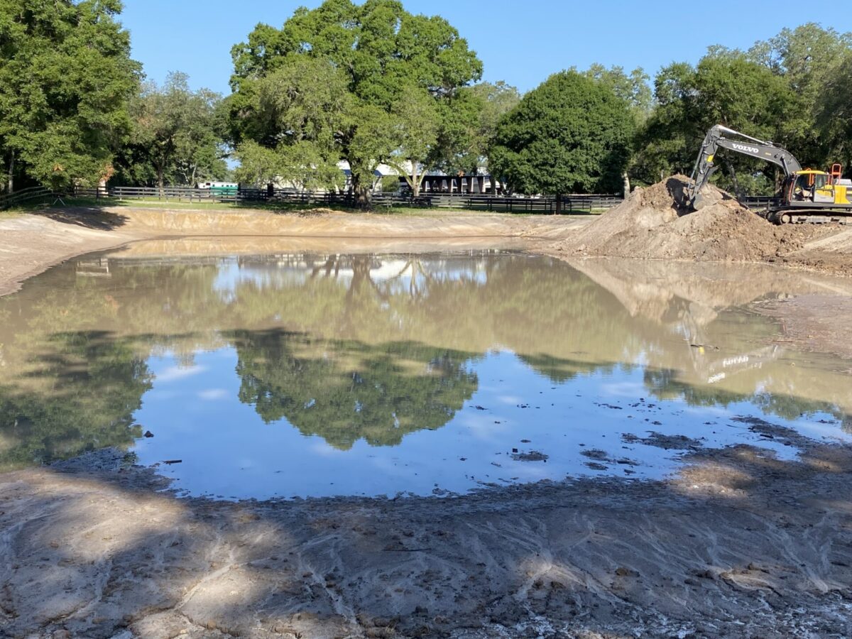Land excavation & grading & retention pond | Bush Hog Gone Wild